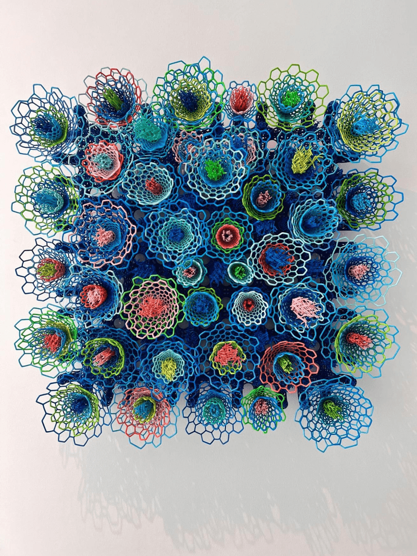 “BLOOMS” 32” X 32” X 8” Deep