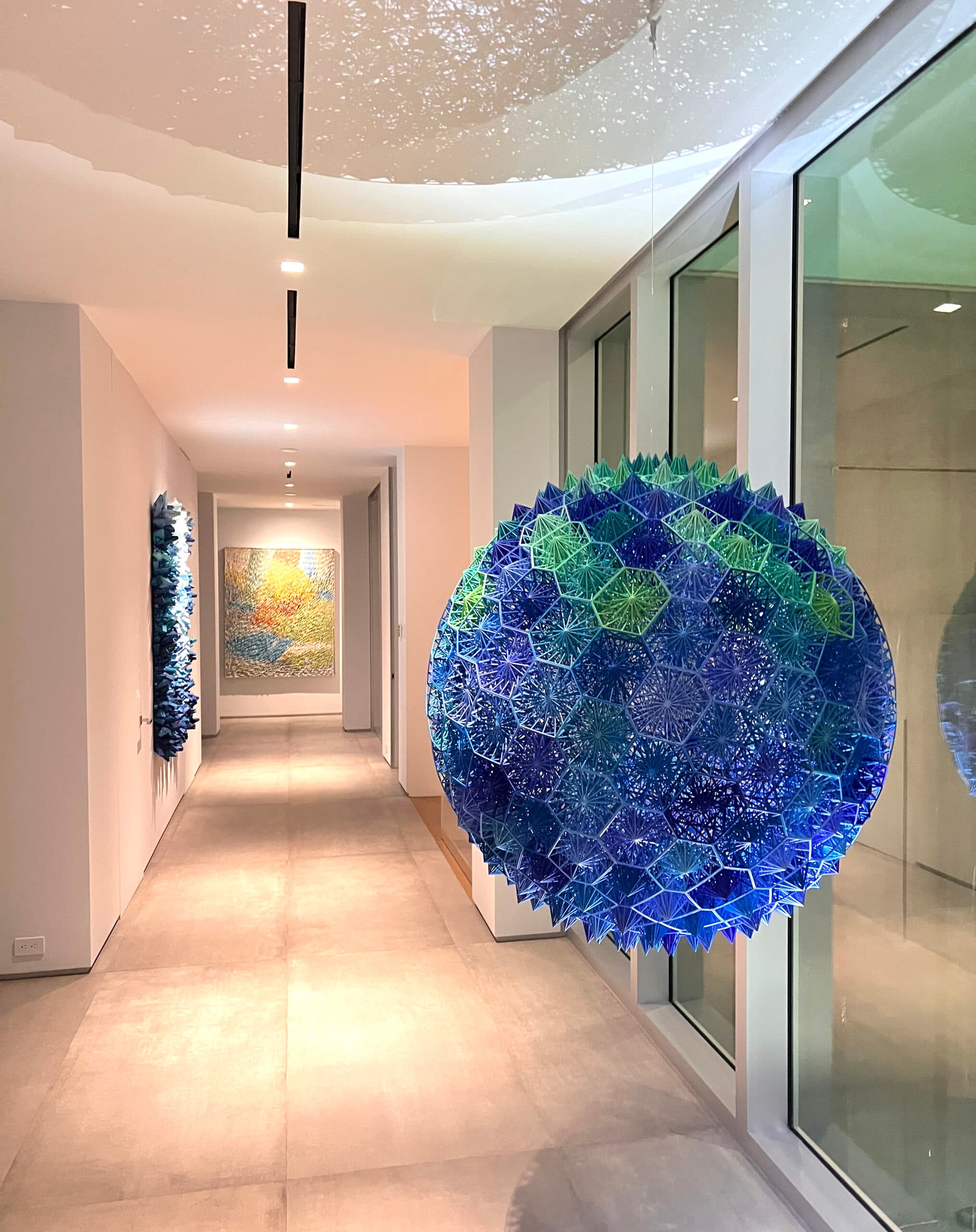 “COSMOS” WIRE ART 42” X 45”